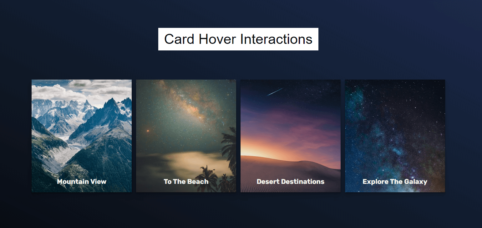 Card hover effect in CSS