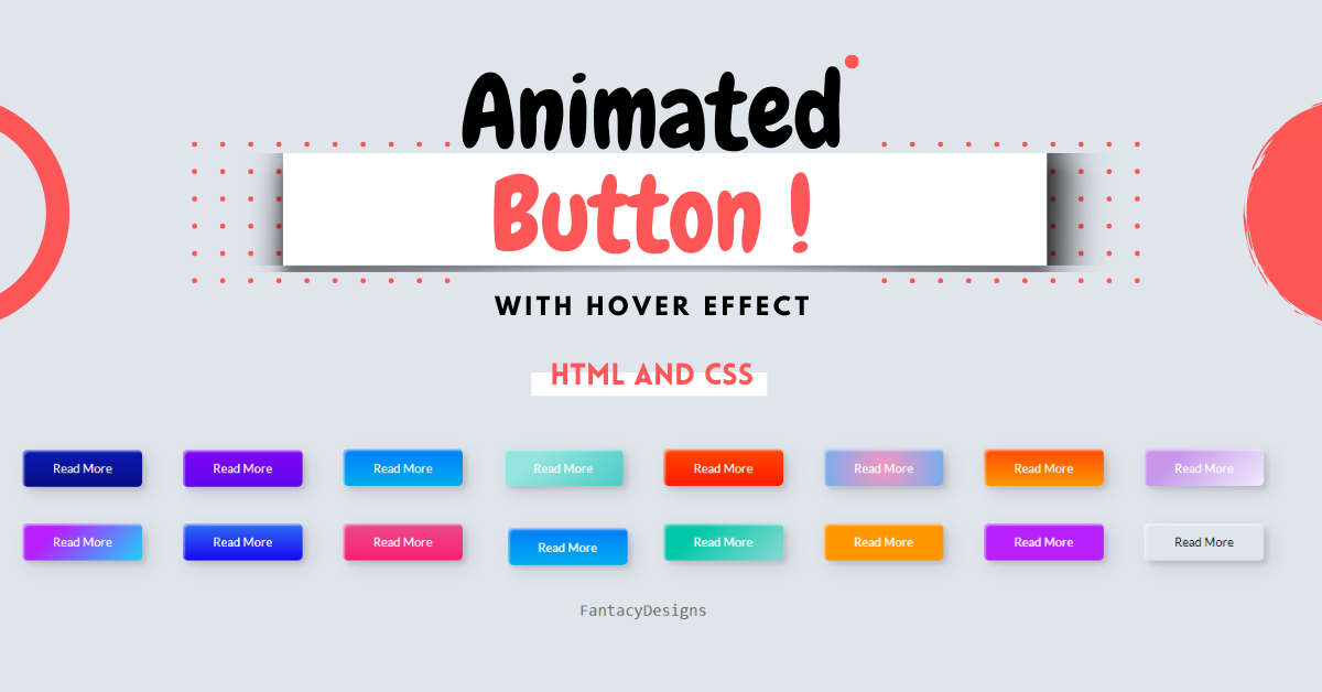 Hover effects in CSS button with source code